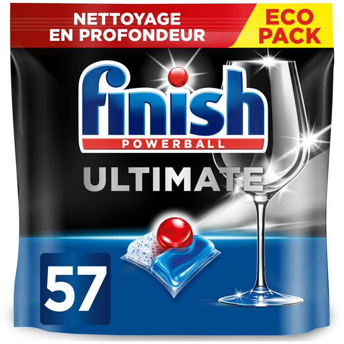 FINISH Powerball Ultimate Tablettes lave-vaisselle tout en 1 57 tablettes