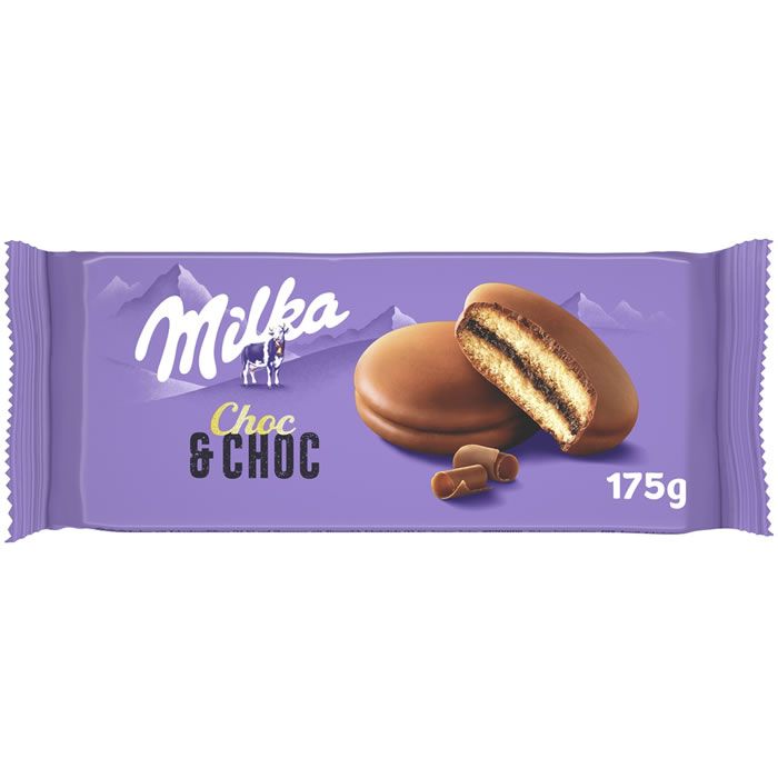 MILKA Choc & Choc – Gâteaux moelleux au chocolat 175g