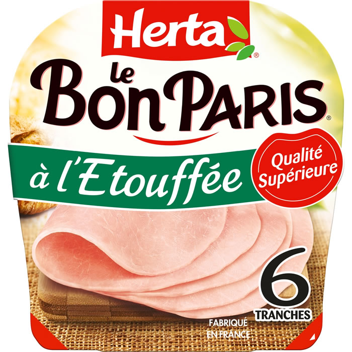 HERTA Le Bon Paris – Jambon cuit à l’étouffée (255 g)