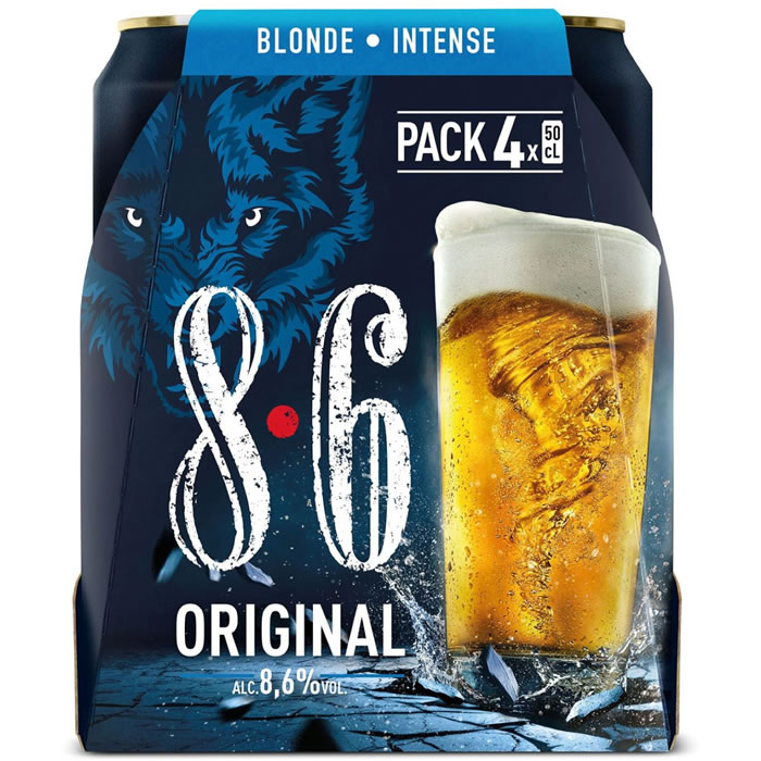 8.6 – Original Bière blonde intense 4 x 50 cl