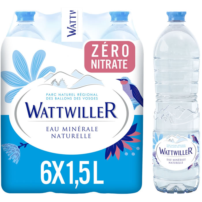 WATTWILLER – Eau minérale naturelle 6 x 1,5 L