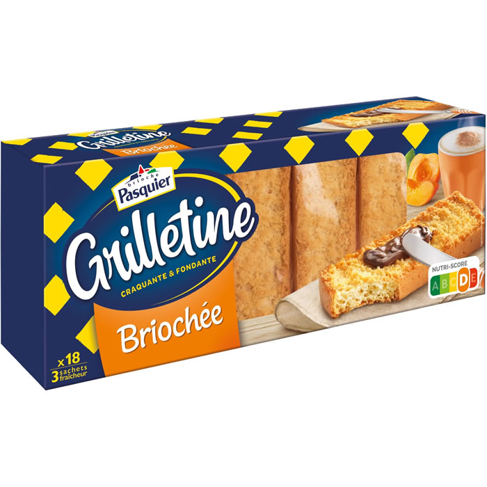 PASQUIER Les Grillettines – Tartines grillées briochées 3x84g