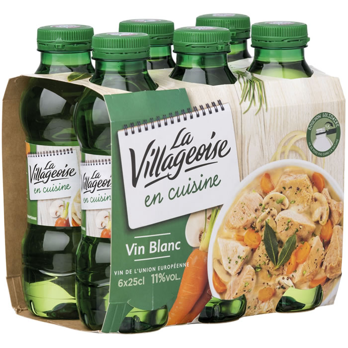 LA VILLAGEOISE En cuisine – Vin blanc sec – 6x25cl