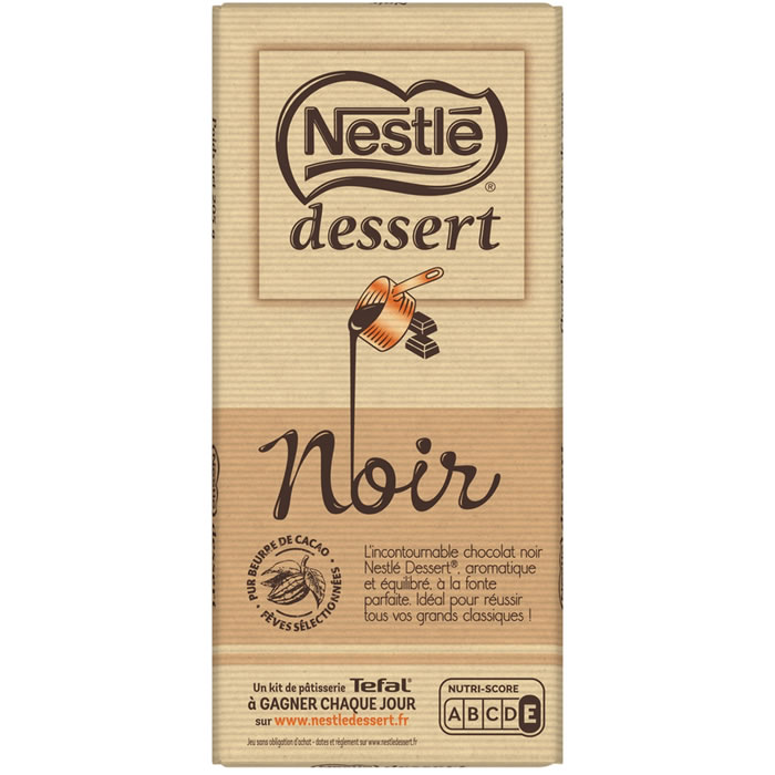 NESTLE Dessert – Chocolat noir pâtissier 205g