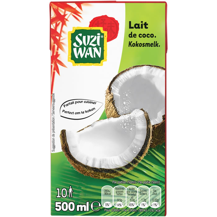 SUZI-WAN – Lait de coco – 50 cl