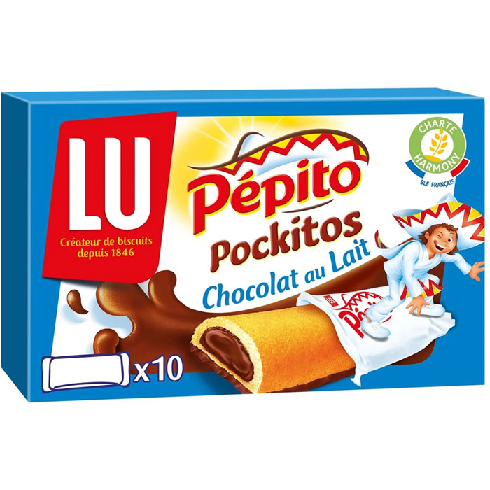 PEPITO – Pockitos Biscuits fourrés au chocolat au lait 295 g