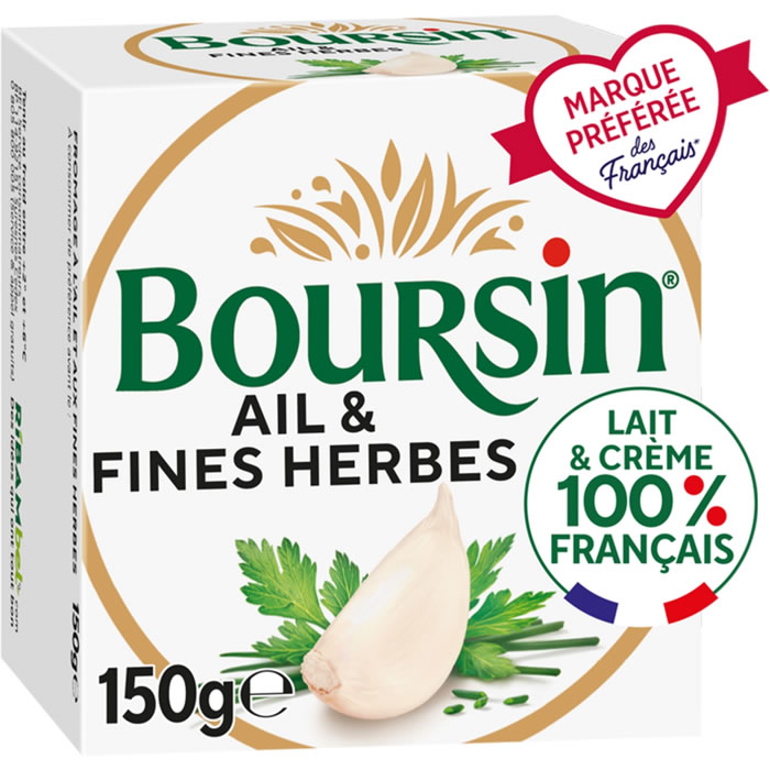 Boursin – Fromage frais à l’ail et fines herbes 150 g