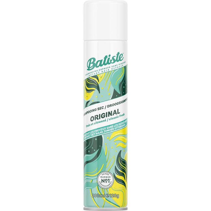 BATISTE Original – Shampoing sec spray citron 200 ml