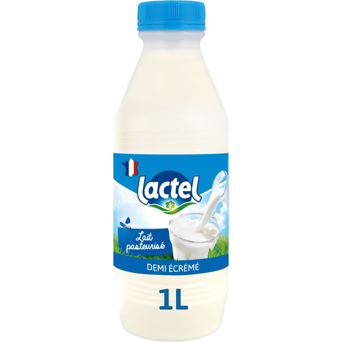LACTEL – Lait frais pasteurisé demi-écrémé 1L