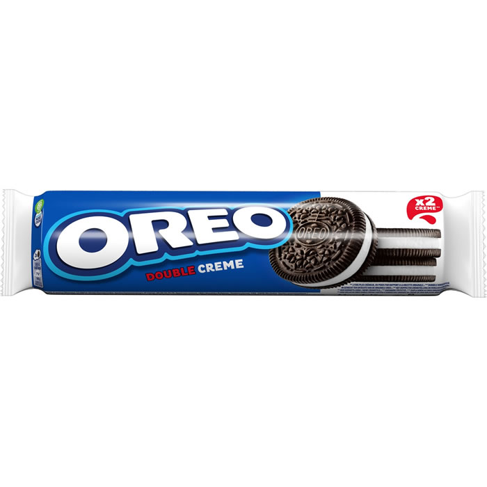 OREO Biscuits cacaotés fourrés à la vanille double crème