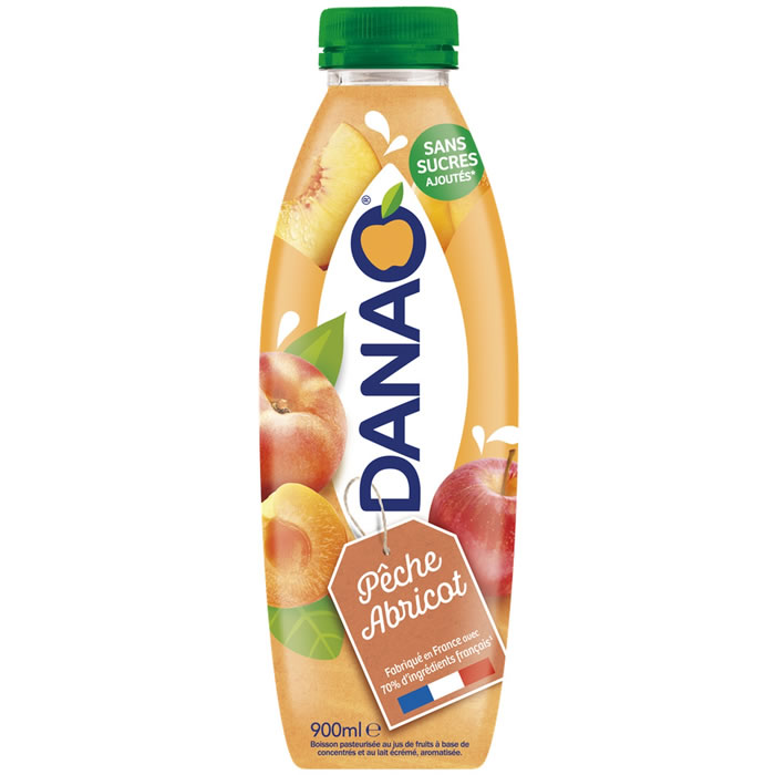 Danao – Jus de Pêche Abricot et Lait 900 ml