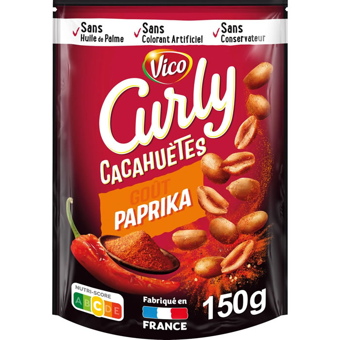 CURLY Cacahuètes goût paprika 150g