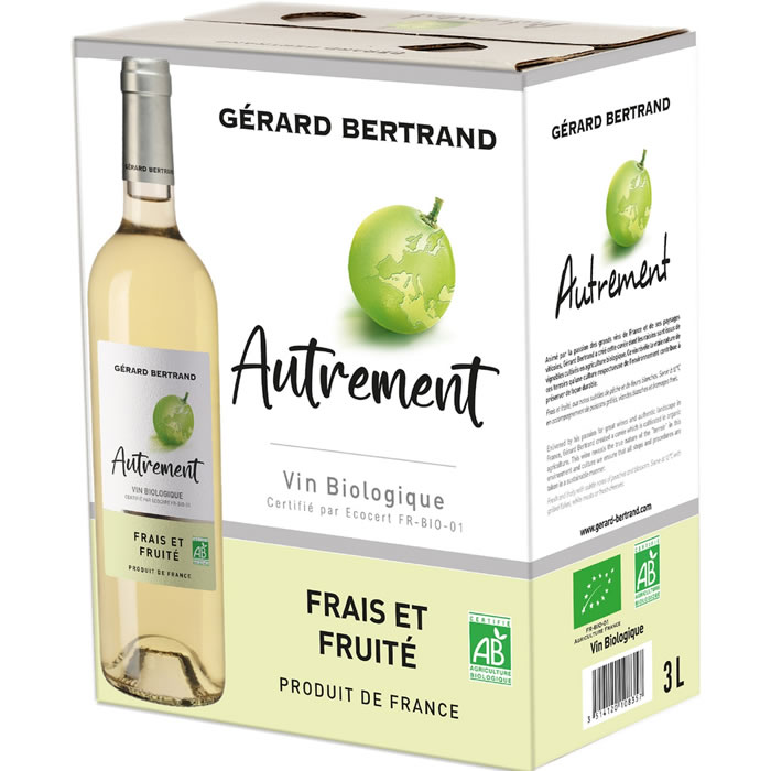 VIN DE FRANCE Gérard Bertrand – Autrement Vin blanc sec bio 3 L