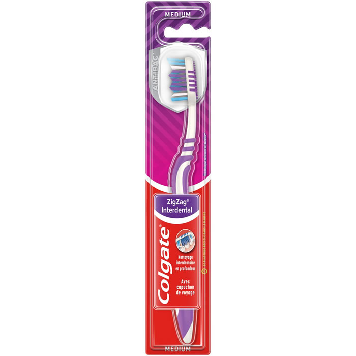 COLGATE ZigZag – Brosse à dents medium 1 unité