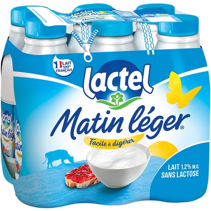 LACTEL Lait sans lactose UHT 6 X 1 L