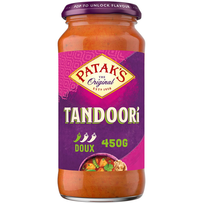 PATAK’S – Sauce tandoori à la tomate, gingembre et tamarin 450g