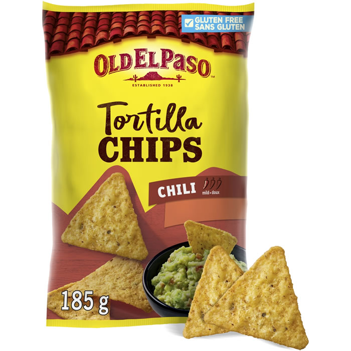 OLD EL PASO – Tortillas chips chili 185 g