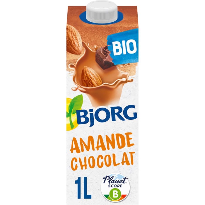 BJORG Boisson végétale au lait d’amande et chocolat bio 1L