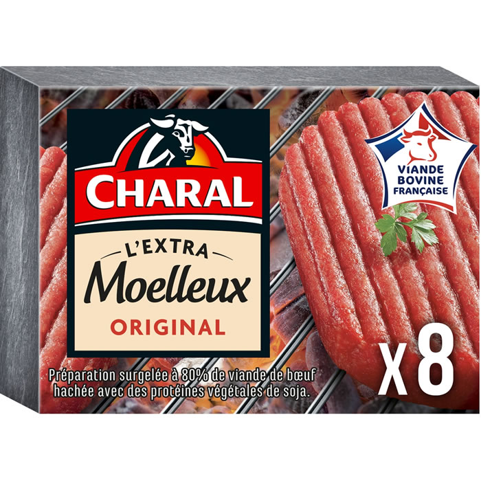 CHARAL – Hachés de boeuf 15% M.G 8x100g
