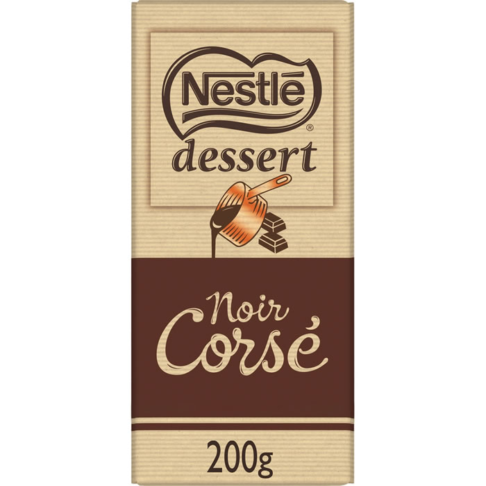 NESTLE Dessert – Tablette de chocolat noir pâtissier 65% 200g
