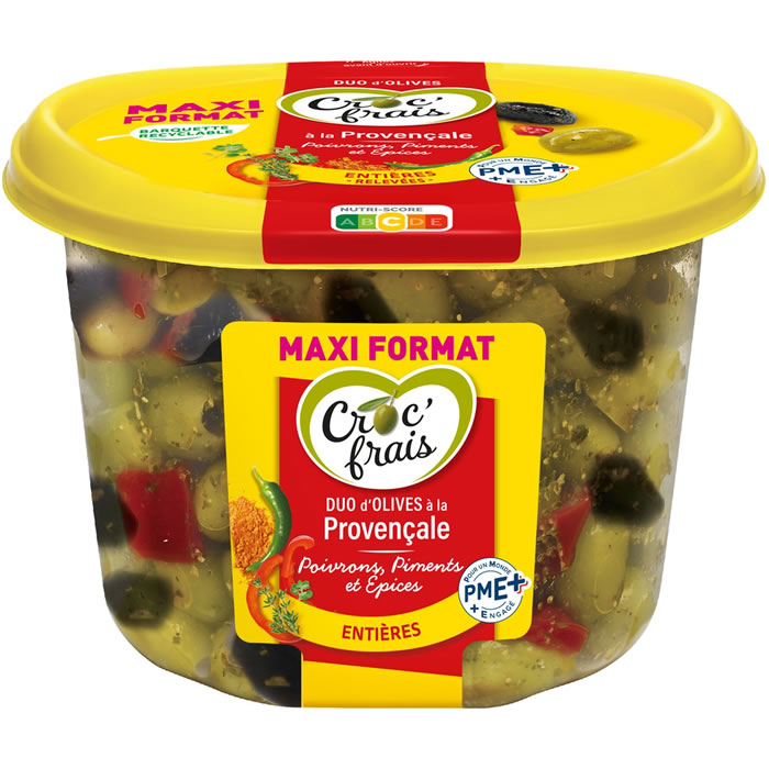 CROC’ FRAIS – Olives entières relevées à la provençale 550g