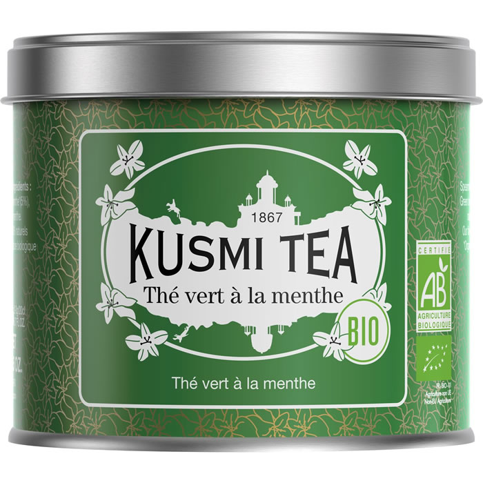 KUSMI TEA Thé vert à la menthe bio (100g)