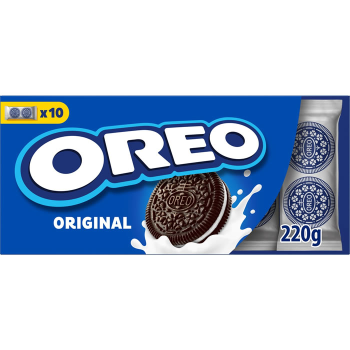 OREO – Biscuits cacaotés fourrés à la vanille 220 g